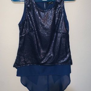 Sequin dark blue top! 💙